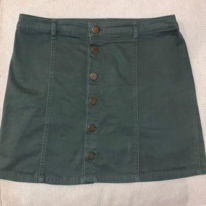 Forever 21 army green skirt